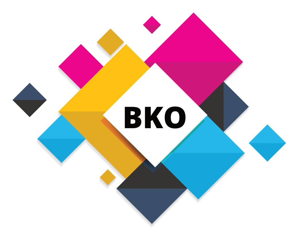 Kwadraty z napisem BKO